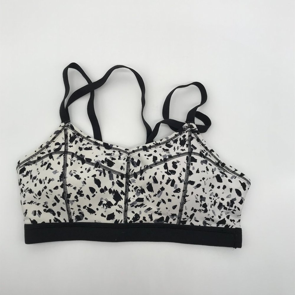 Athleta Strappy Speckled Woman's Sports Bra